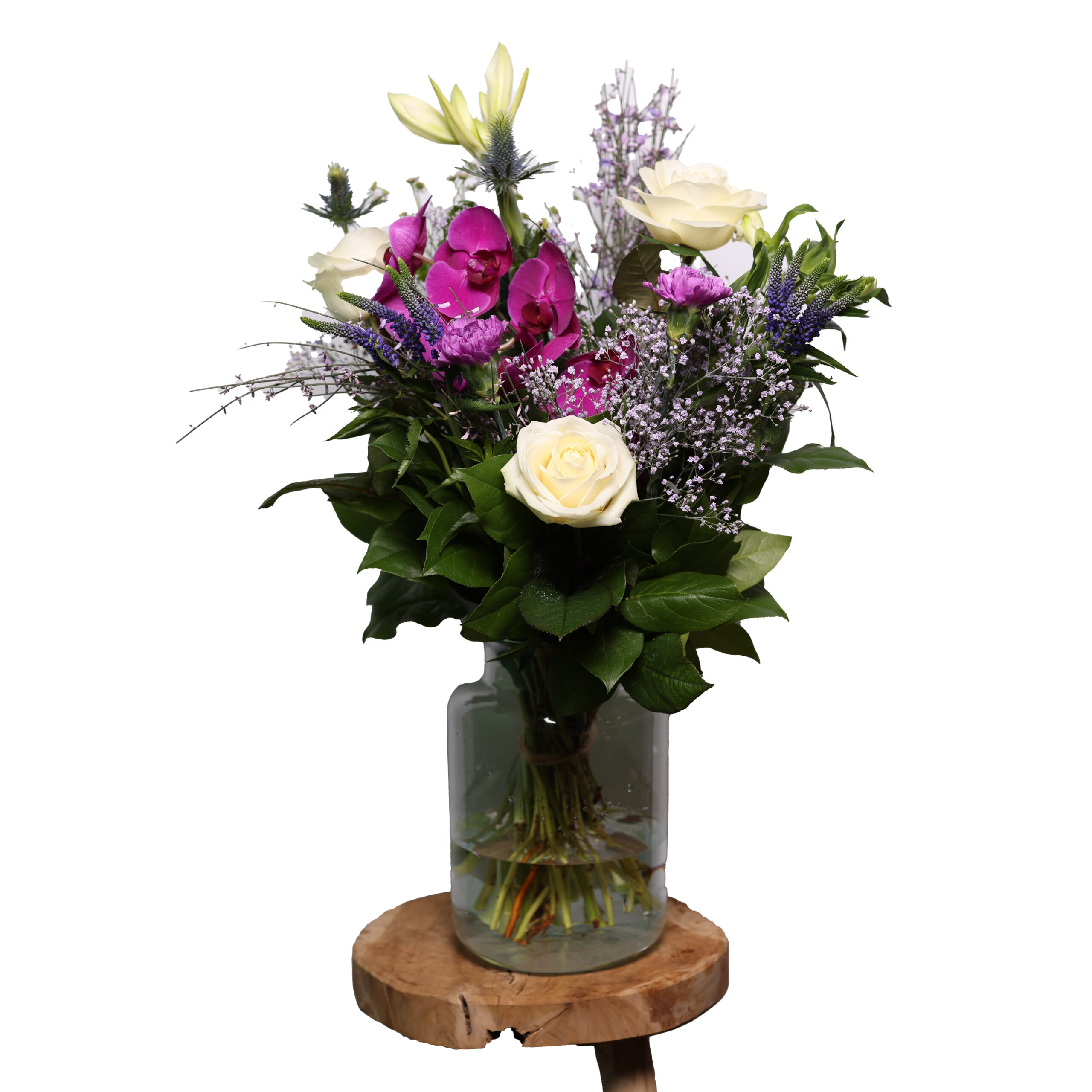 Boeket Wit Paars Maat ML