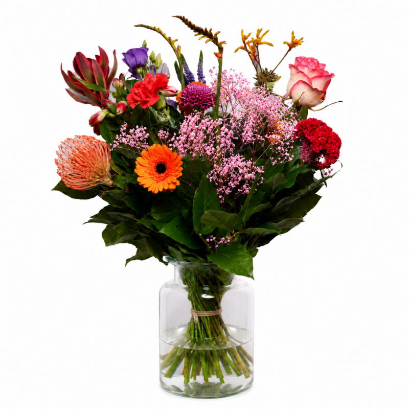 Boeket mix bloemen
