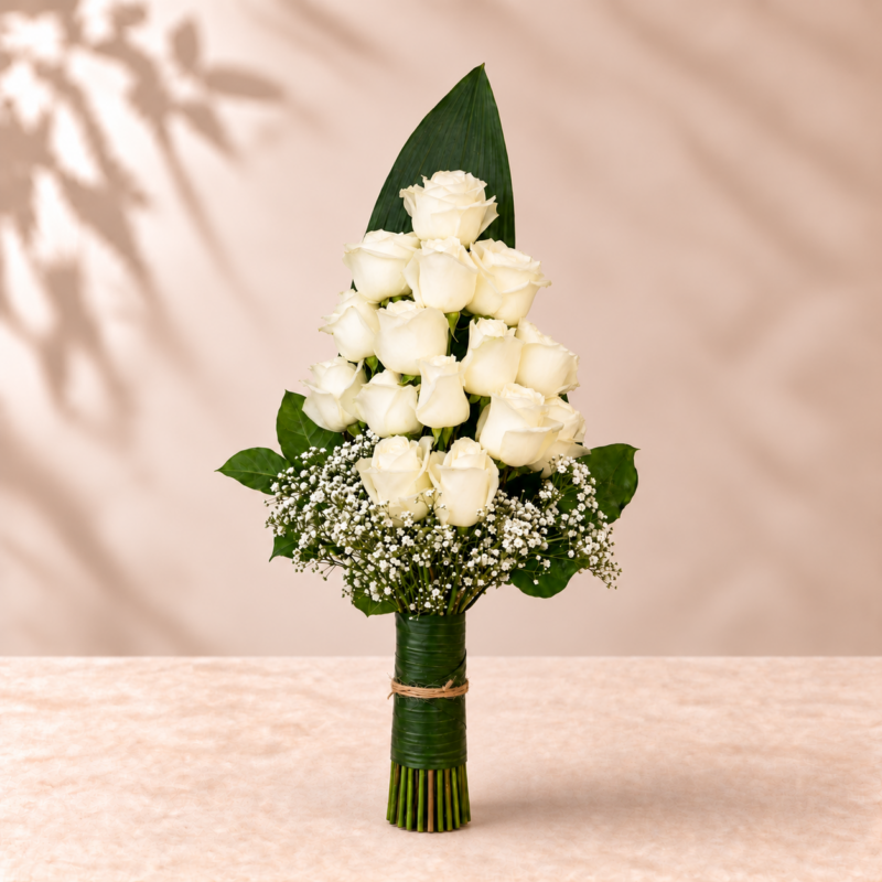 Rouwboeket Witte Stilte