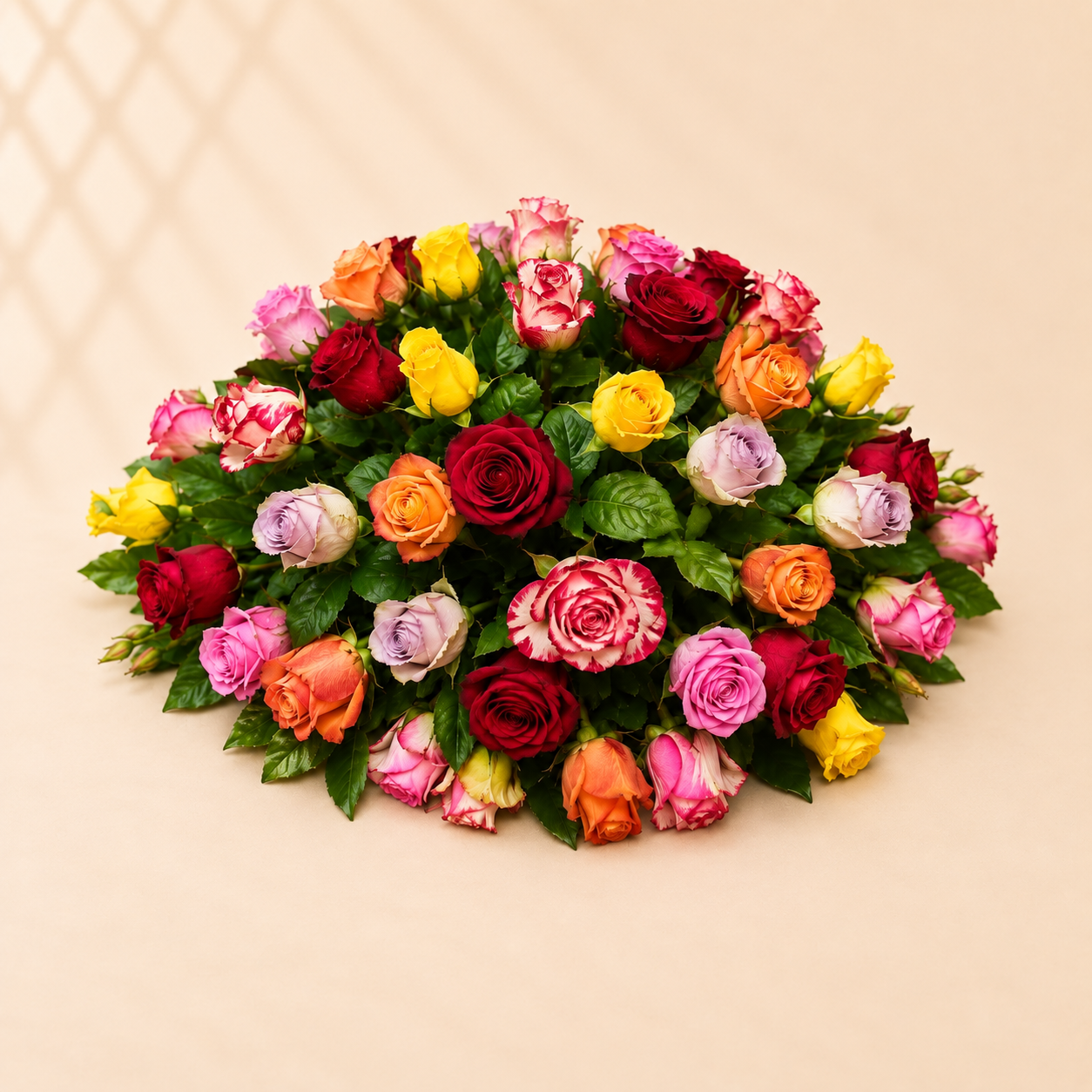 Rouwbloemstuk Mix rozen